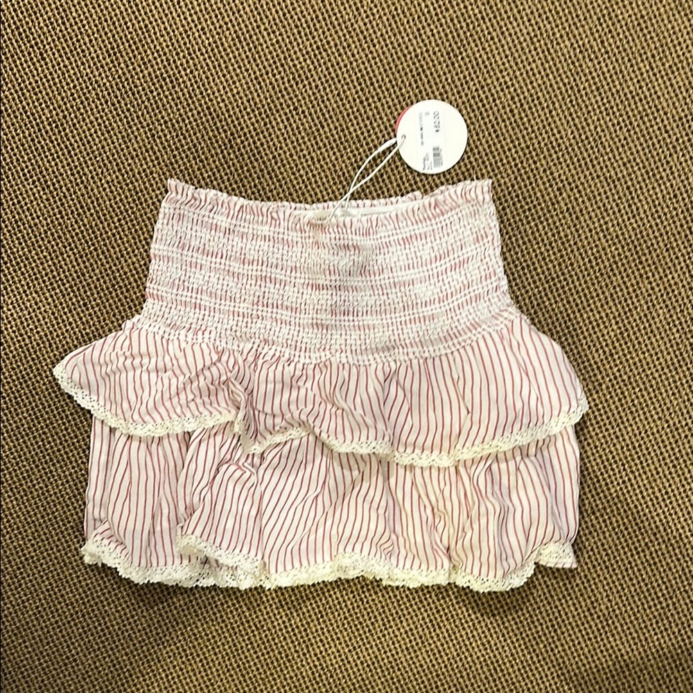 Striped Ruffle Skirt
